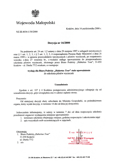 Stałe upoważnienie Wojewody